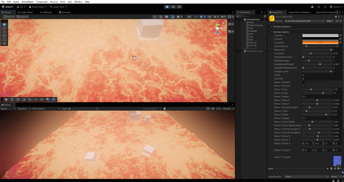 Lava shader (URP)