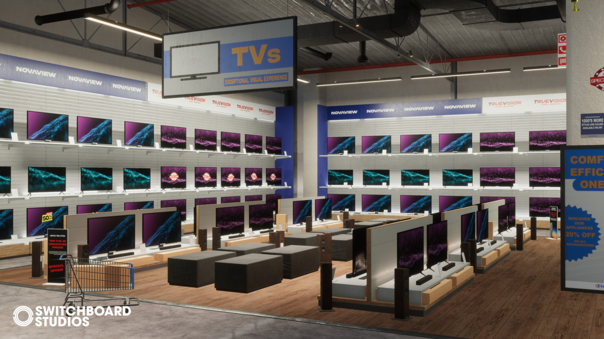 Electronics Mega Store Modular Environment