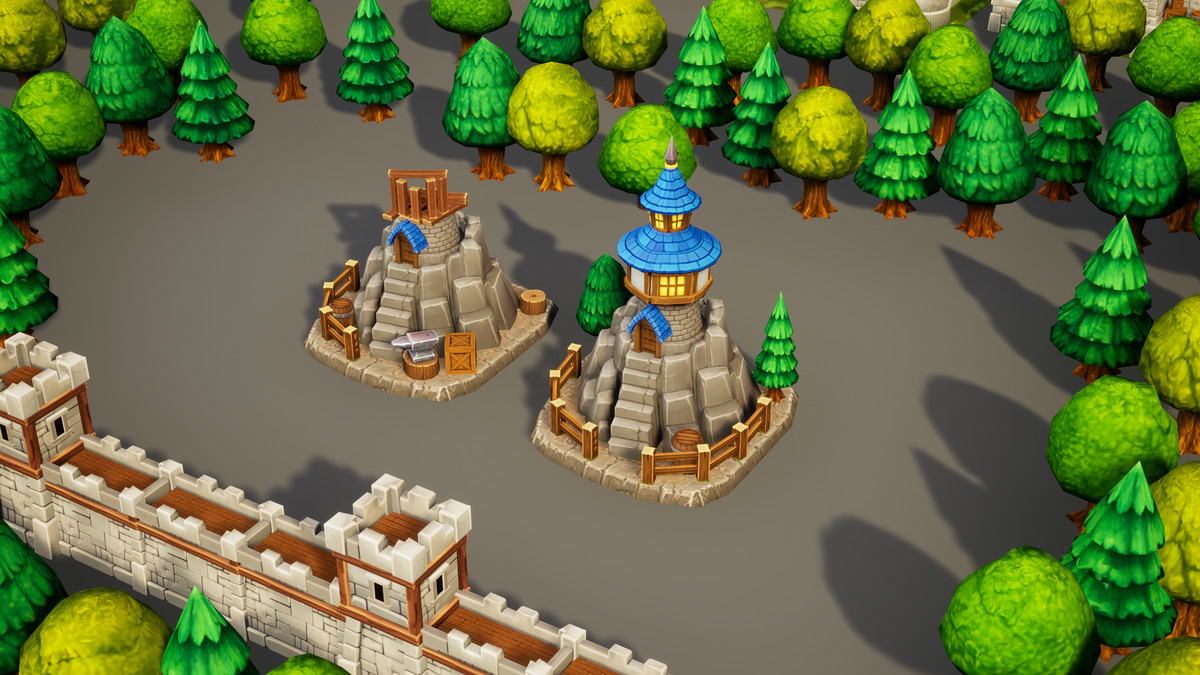 Toon RTS Environment Humans