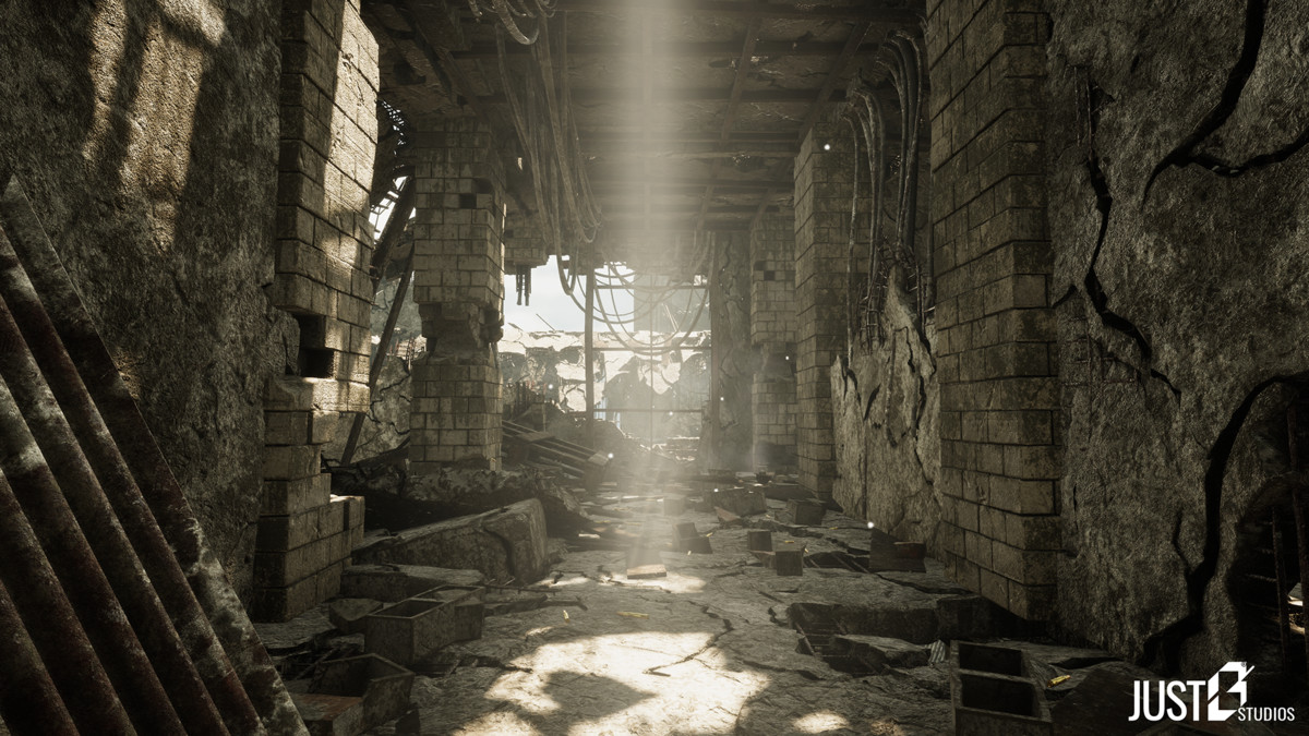 Modular Destruction Site Environment (Ruins,Destroyed,Buildings)