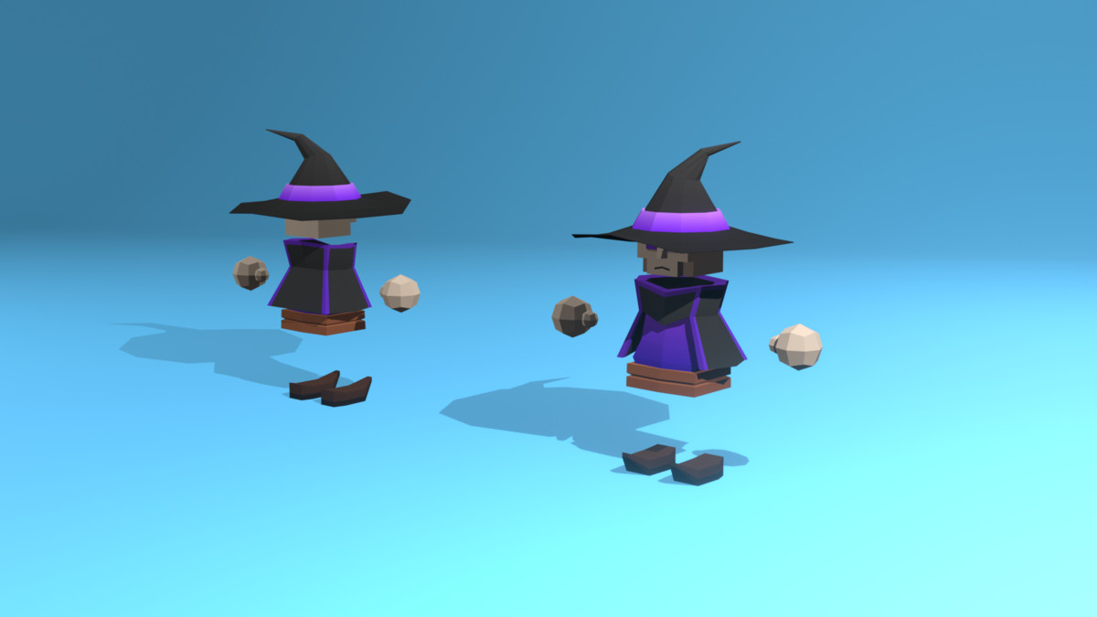 Low Poly Cubic Character - By Shokubutsu
