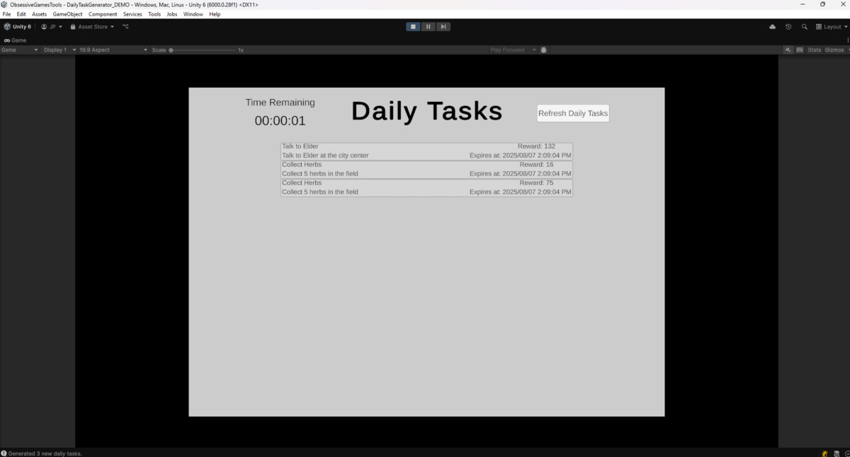 Daily Task Generator