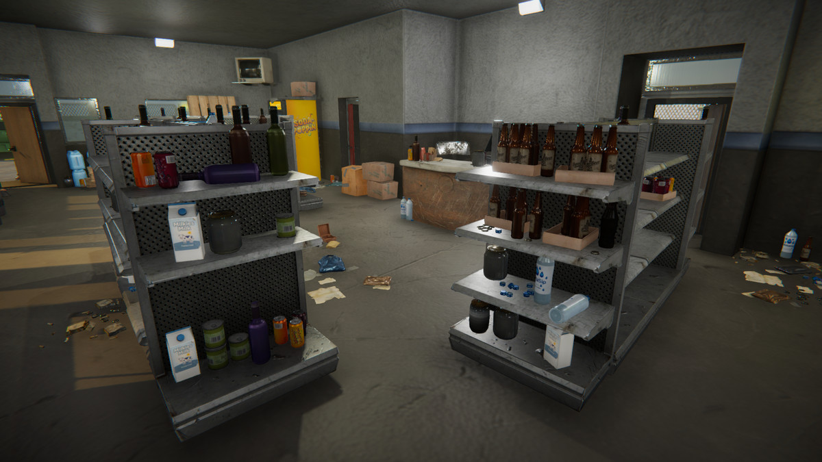 Realistic Modern Roadside Convenience Store Asset Package