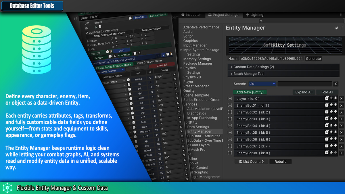 Master Combat Core – Visual Node Graph Framework