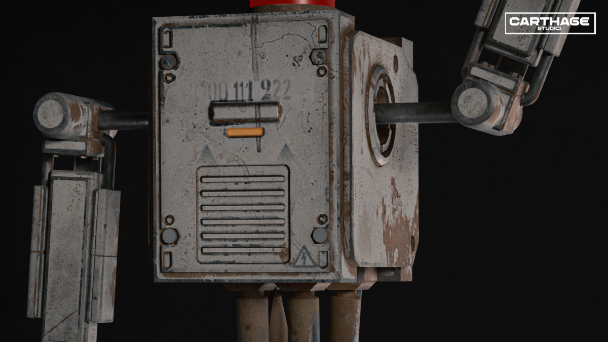 Dome‑Head Security Robot NPC