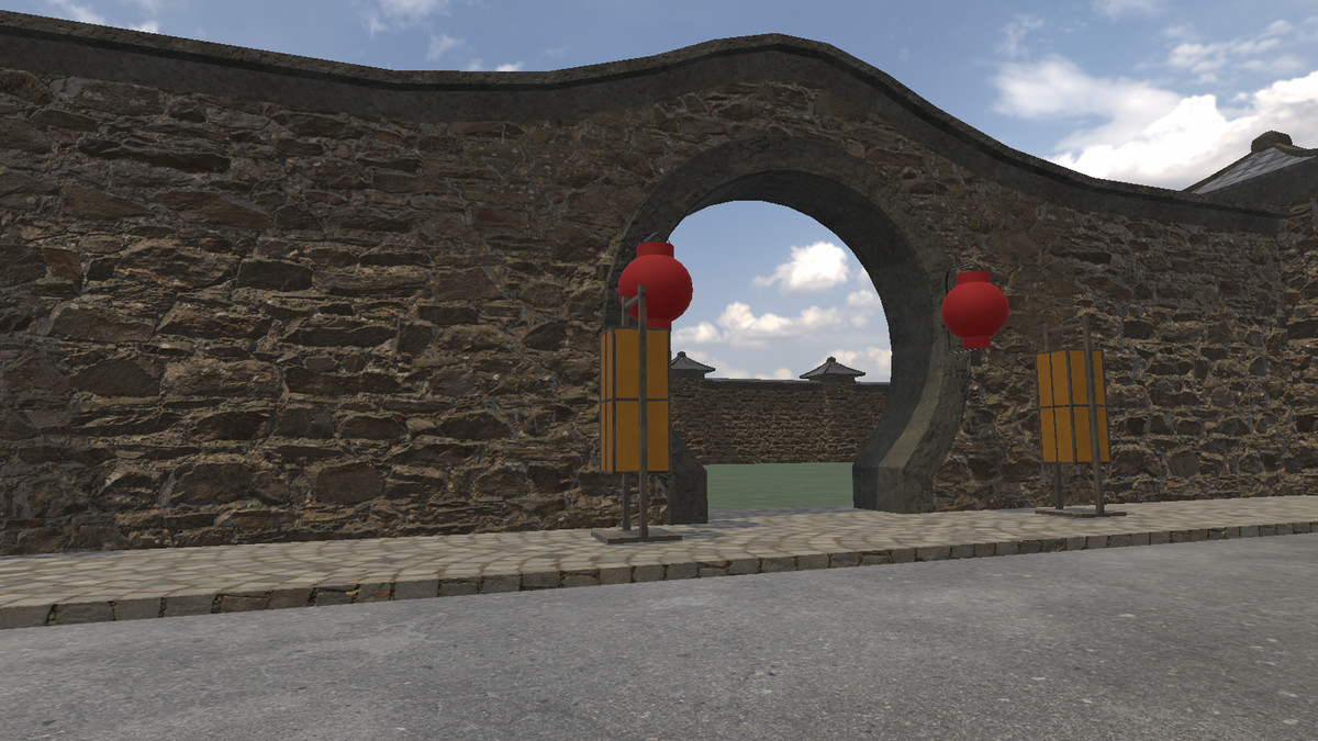 Modular Asian Wall Moon Arch