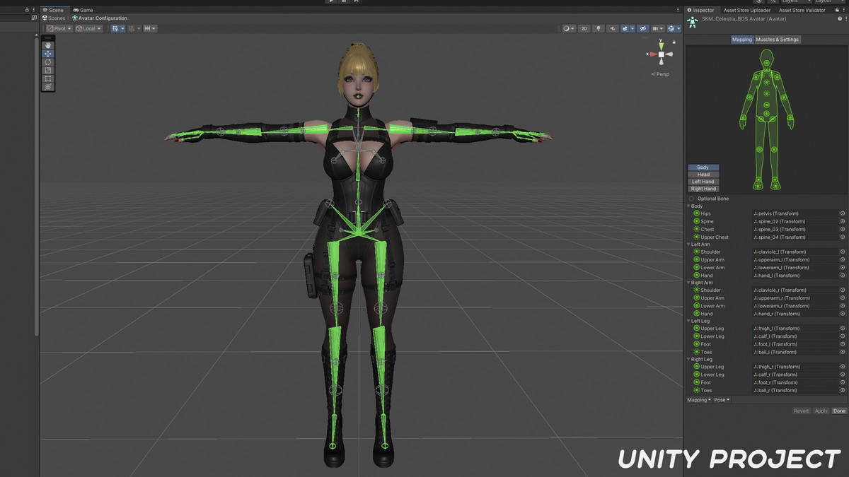 Celestia Black Ops Seraph - Tactical Female Character