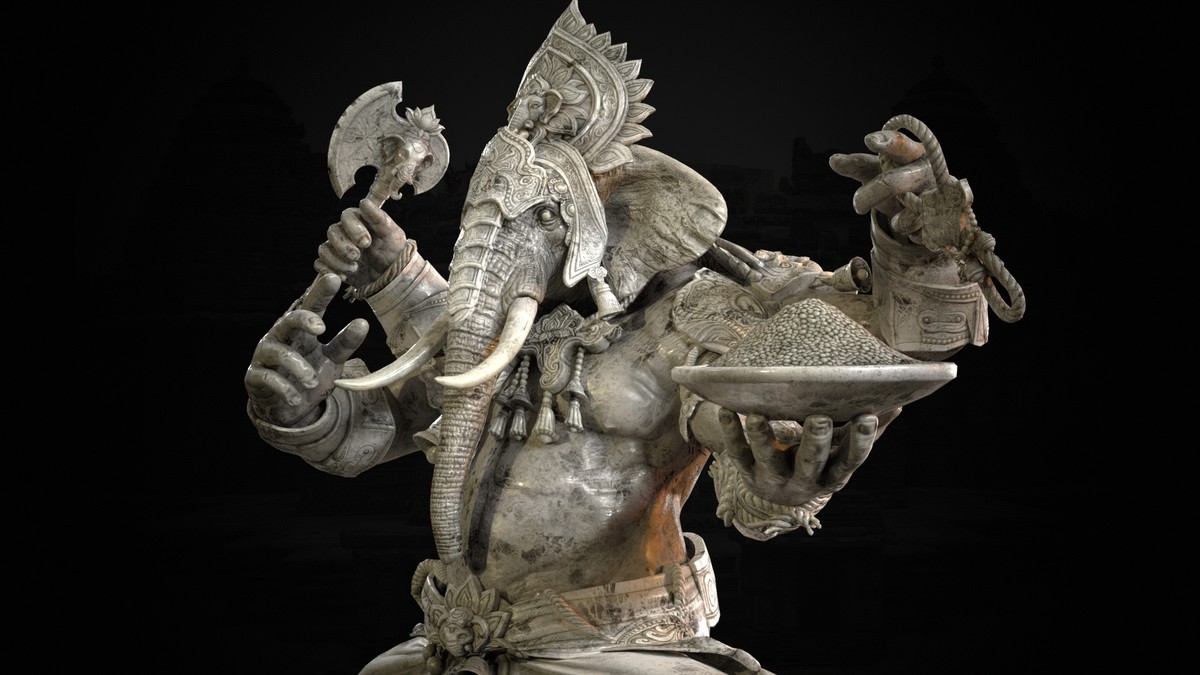 Ganesha Indian god.