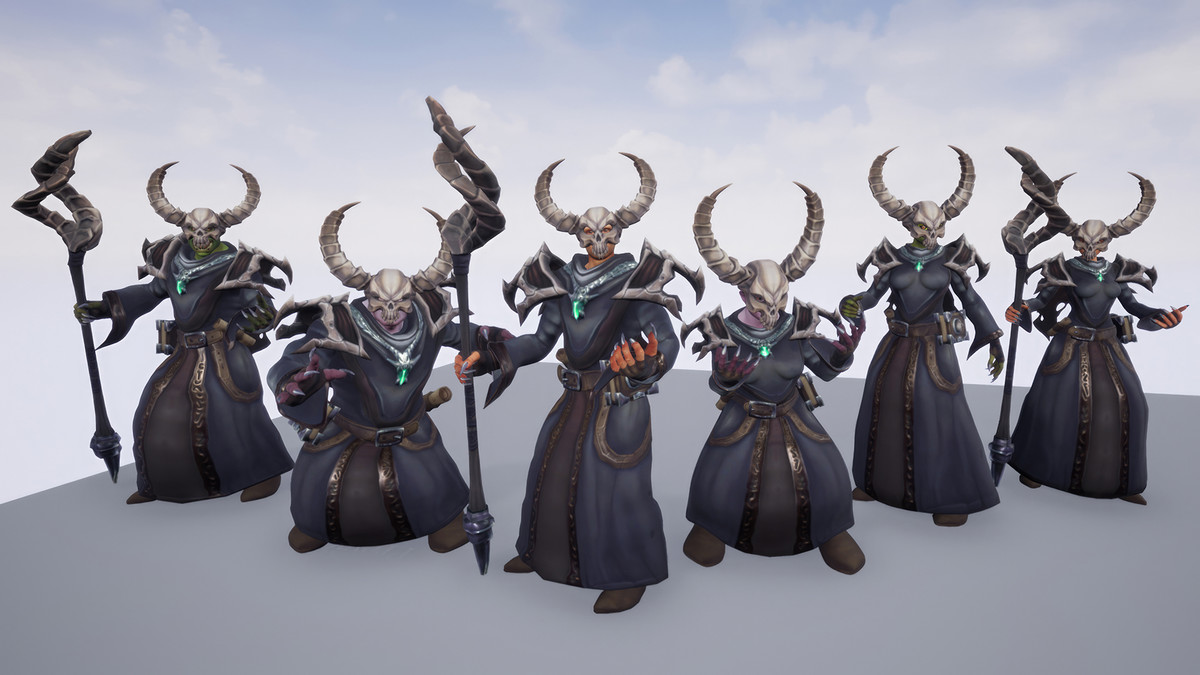 Stylized Fantasy Necromancer Outfit
