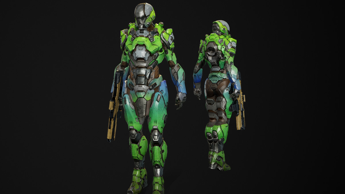 Sci-Fi Cyborg 16