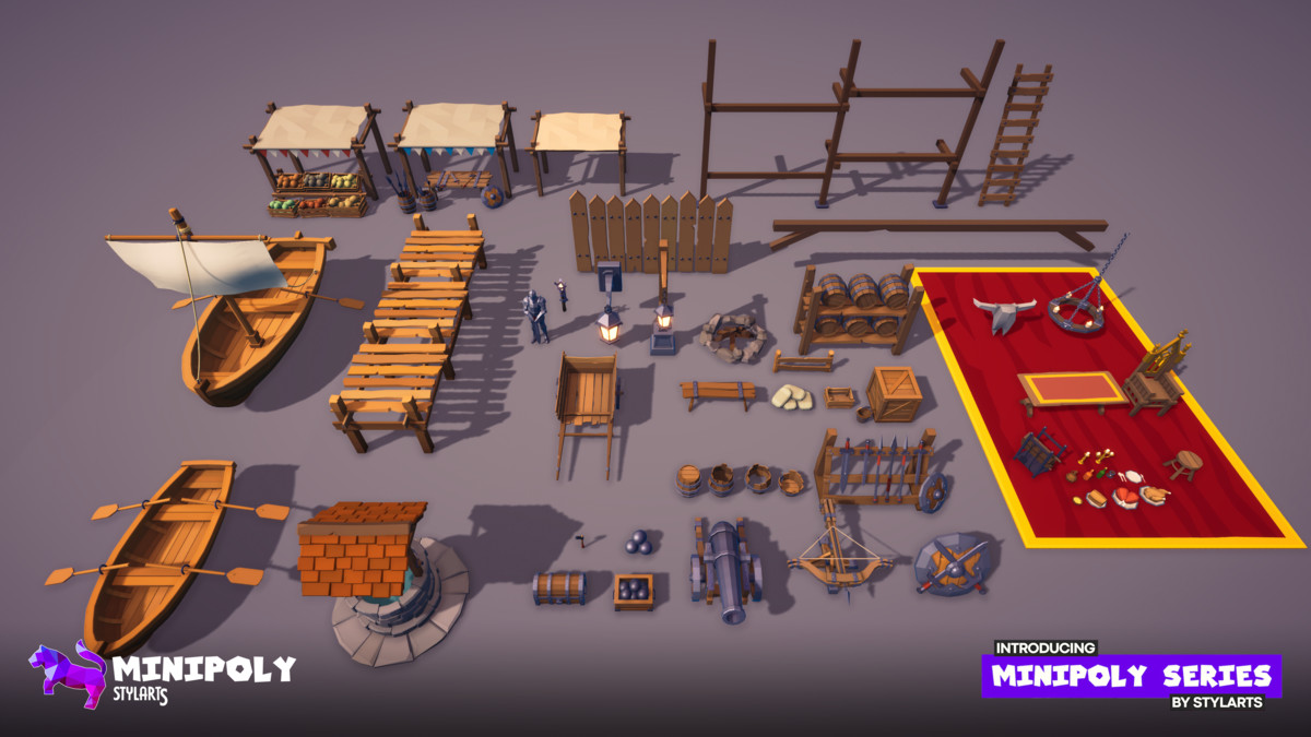 Minipoly Series - Mythic Castle ( Stylized Lowpoly Environment )