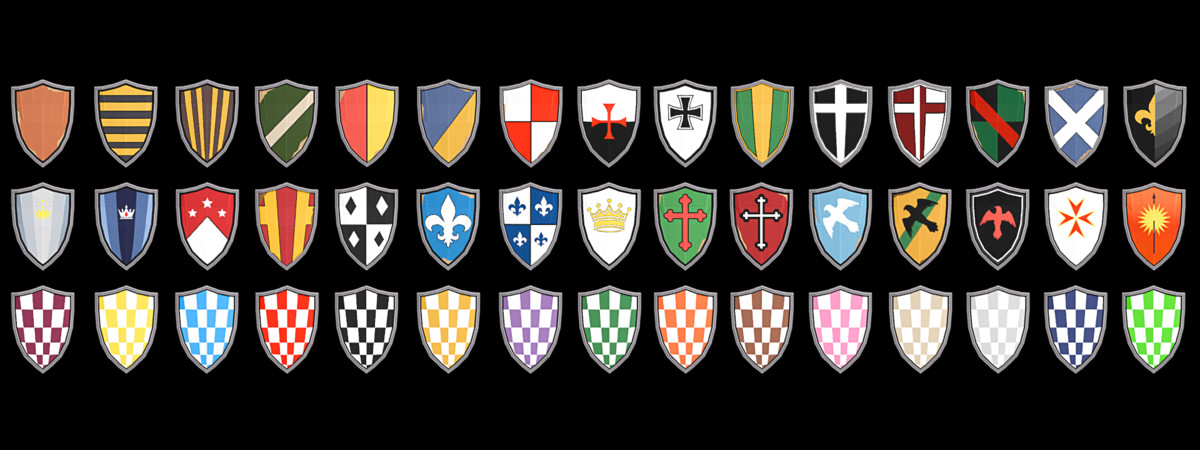 3D Game Kit-Medieval Shield Pack