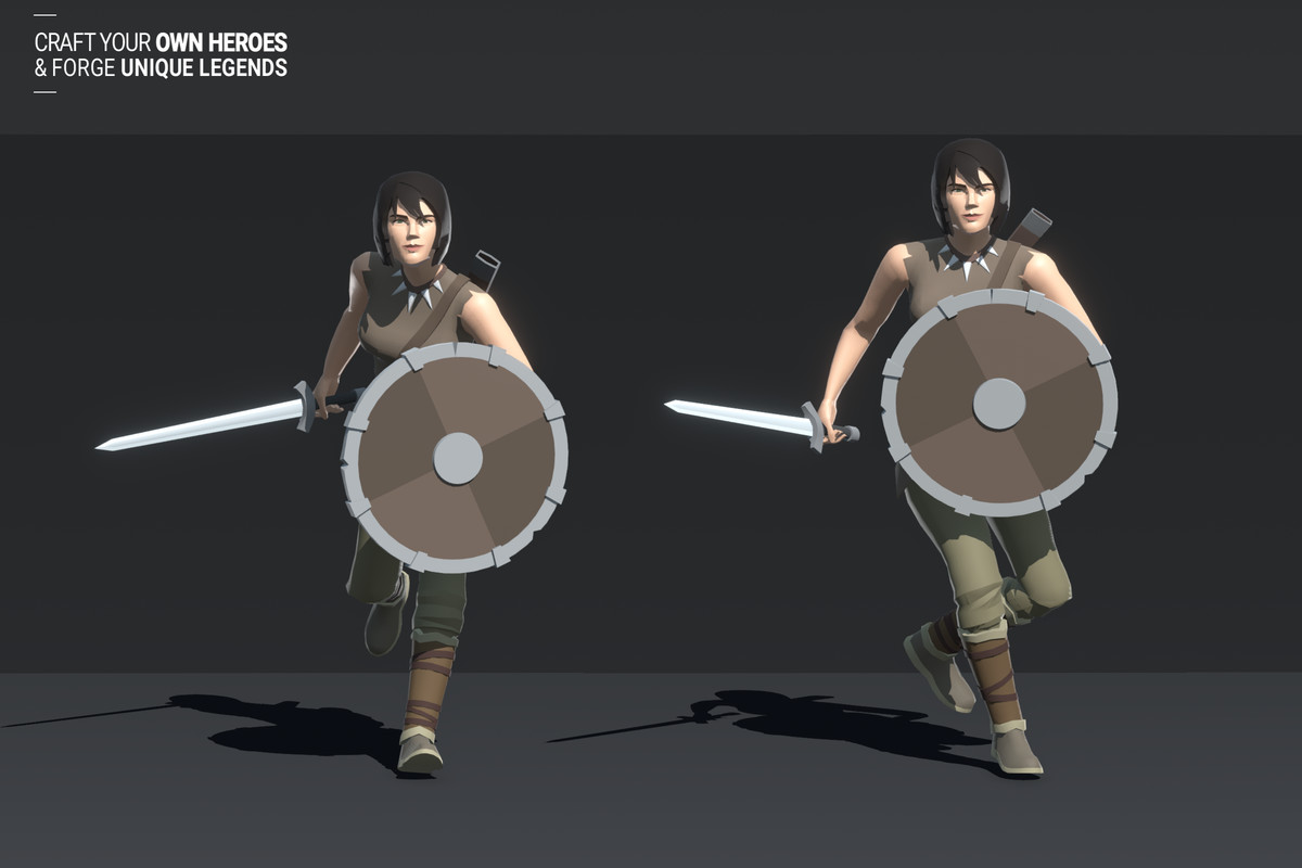 Polyquest Heroes: Warrior I Huntress