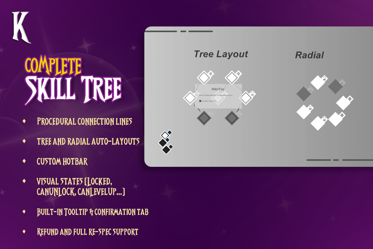 Advanced Skill System for Game Creator 2