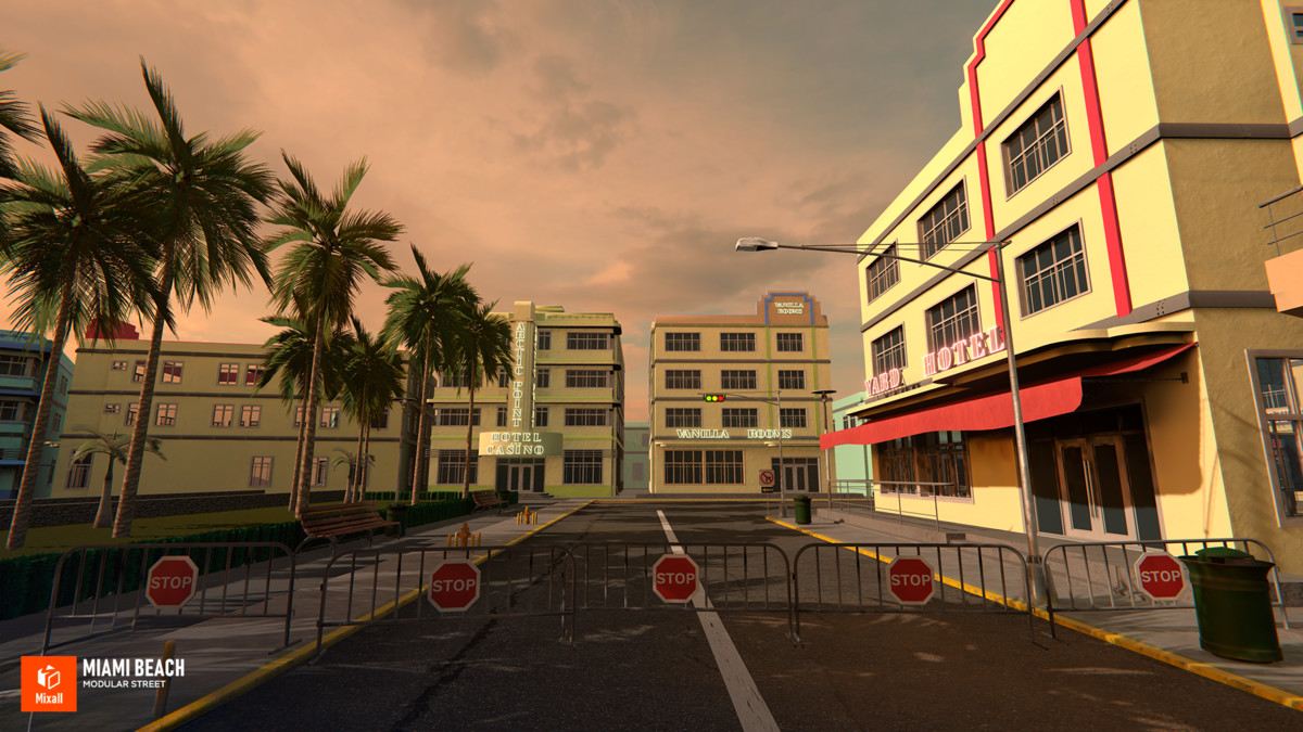 Miami Street & Characters – Gangsters and Beach NPCs
