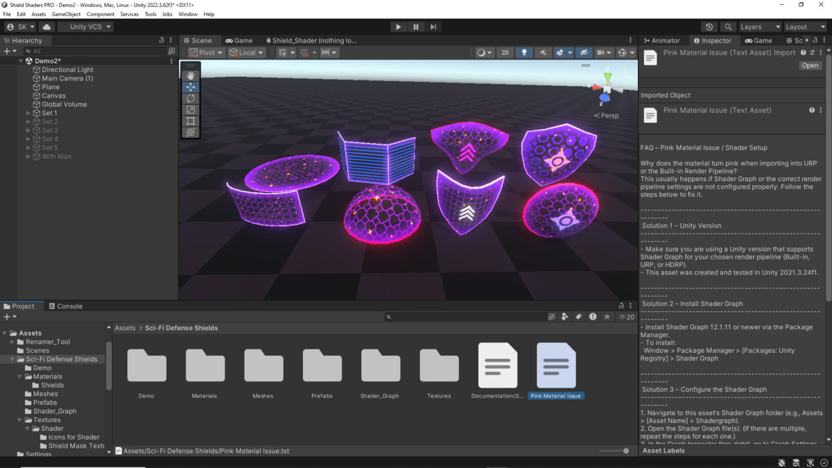 Sci-Fi Defense Shields 3D
