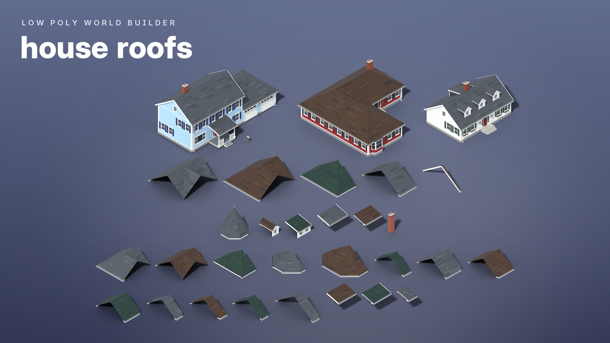 Low Poly World Builder – Cities, Suburbs & Nature