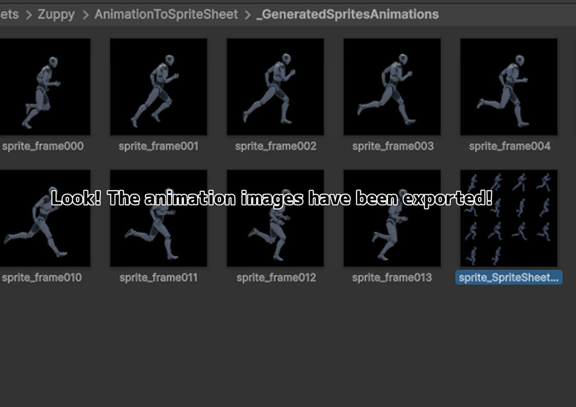 Animation to Sprite Sheet – Export animations into 2D sprite sheets easily