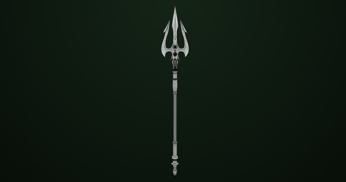 Fantasy Trident 06 URP HDRP Textures