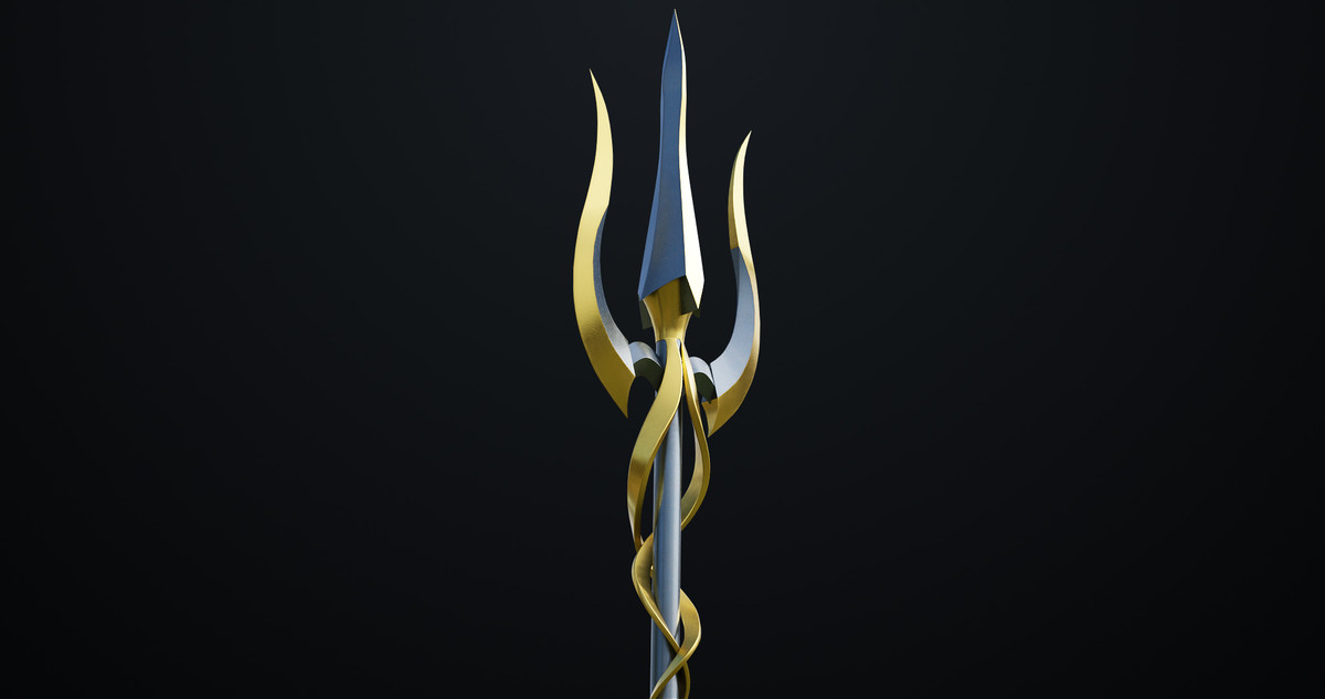 Fantasy Trident 02 URP HDRP Textures
