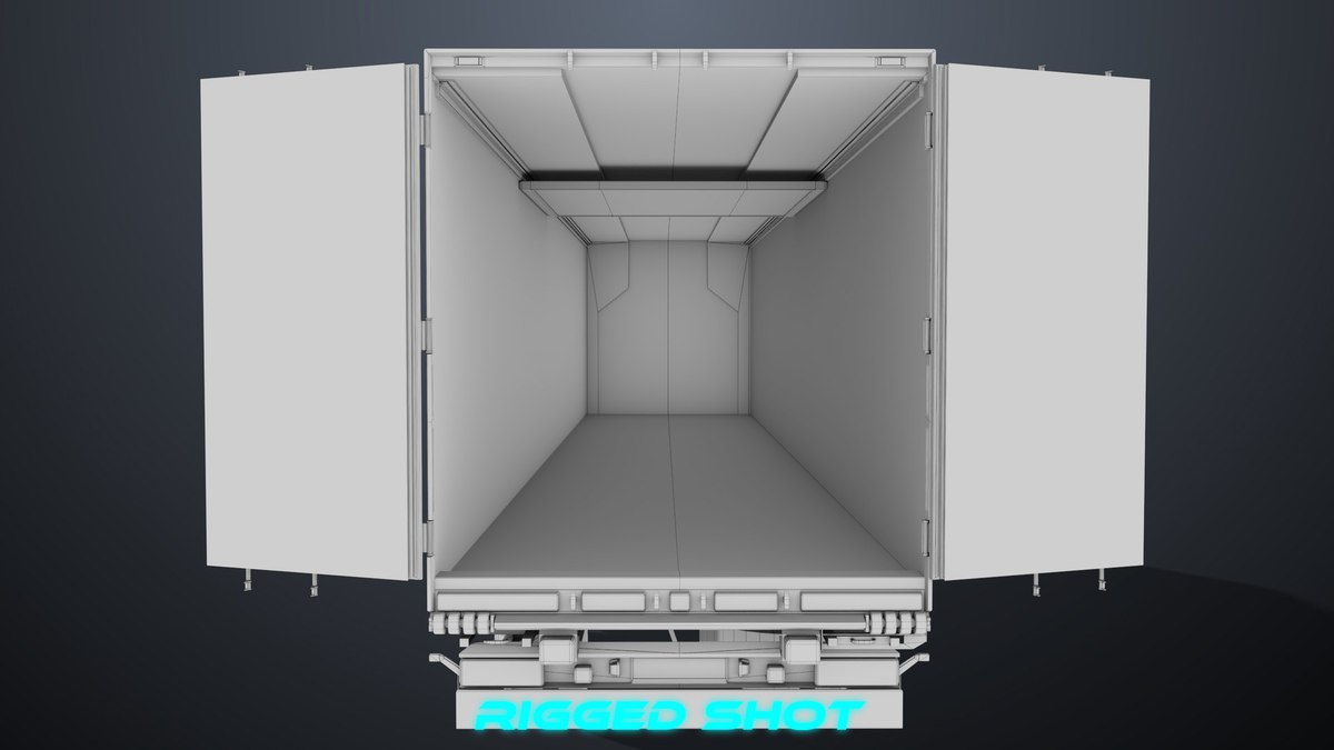 Refrigerator Trailer 05 URP HDRP Textures