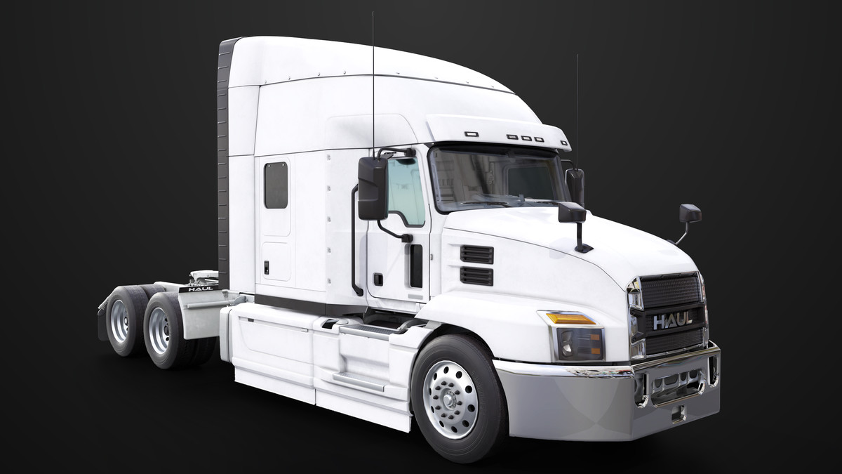 Heavy Truck Chassis 05 White Interior URP HDRP Textures