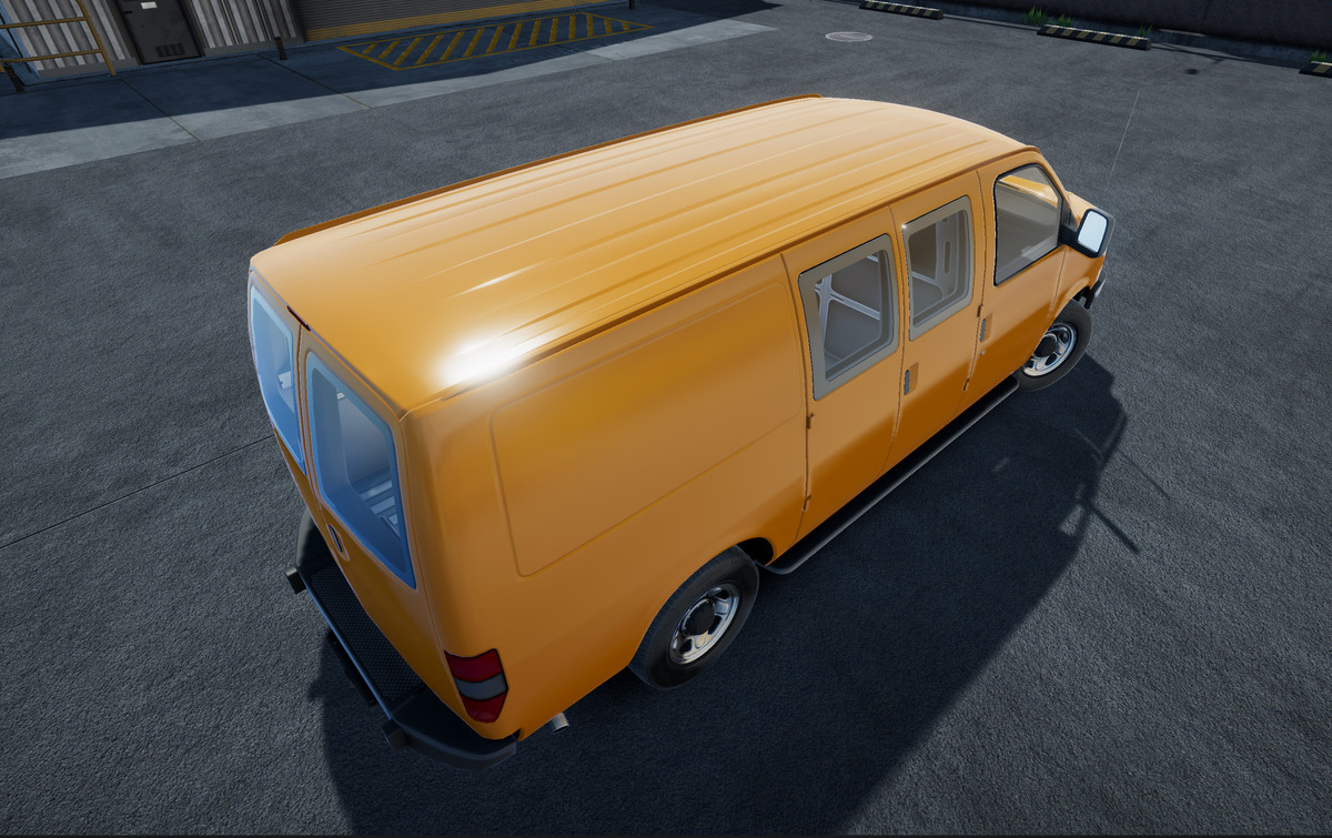 Industrial american van