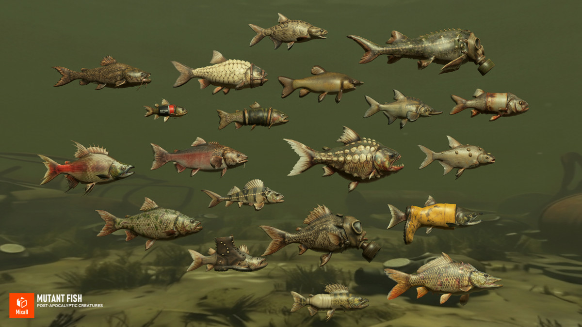 Mutant Fish - Post‑Apocalyptic Creatures