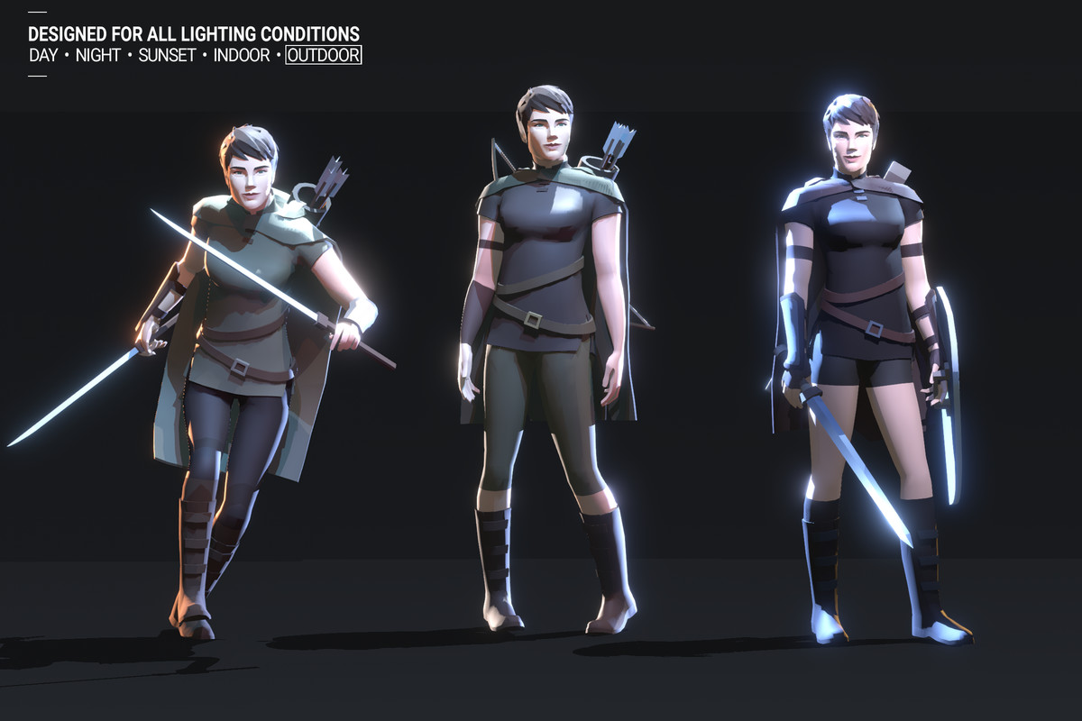 Polyquest Heroes: Warrior I Huntress