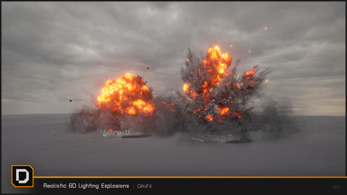 Realistic 6D Lighting Explosions Pack