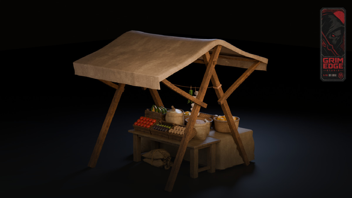 Medieval Grocery Stall
