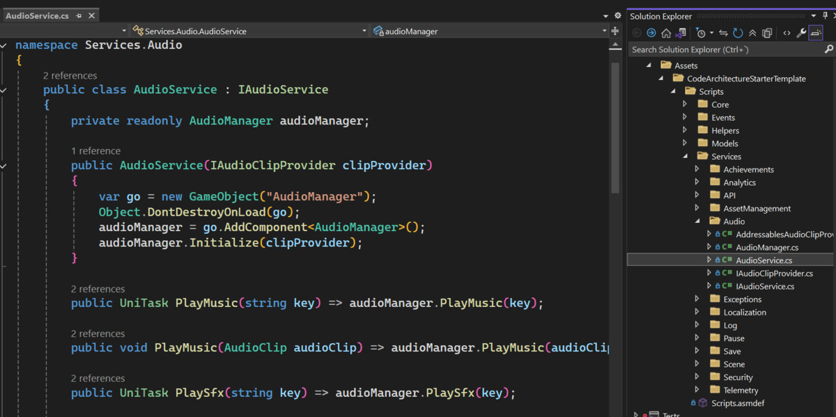 Code Architecture Starter Template