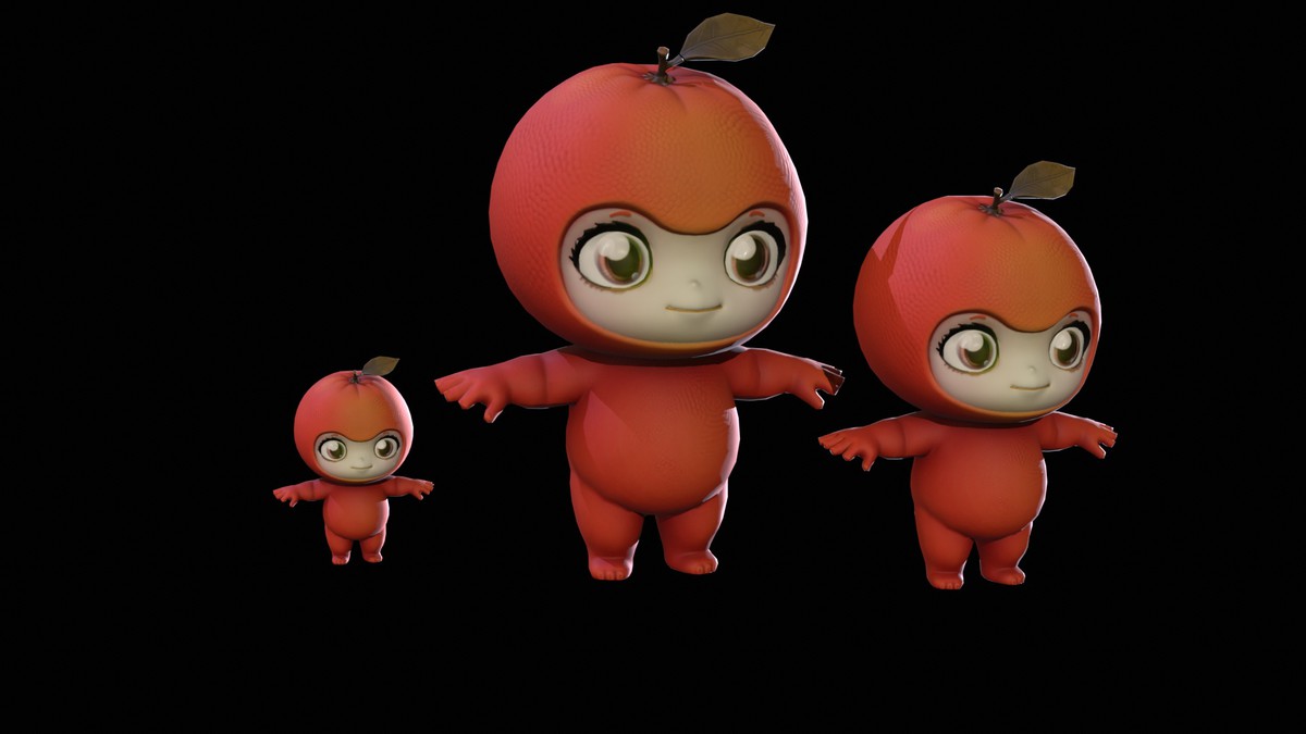 Chibi Fruit Orange