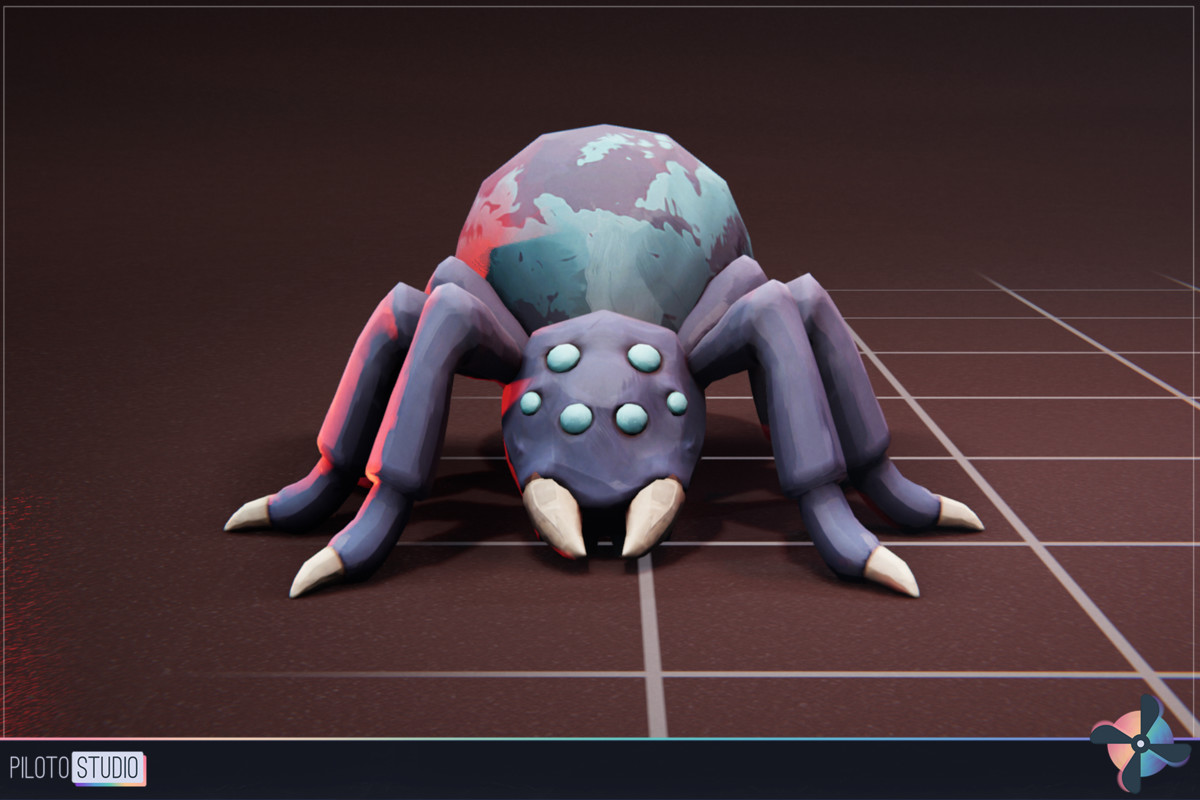 Spider Basic - 3 Characters + Animations