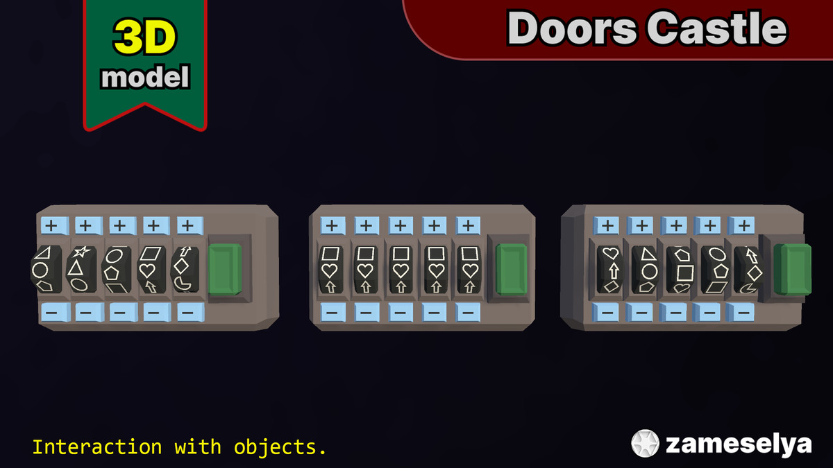 3D Models Doors Castle Pack 1
