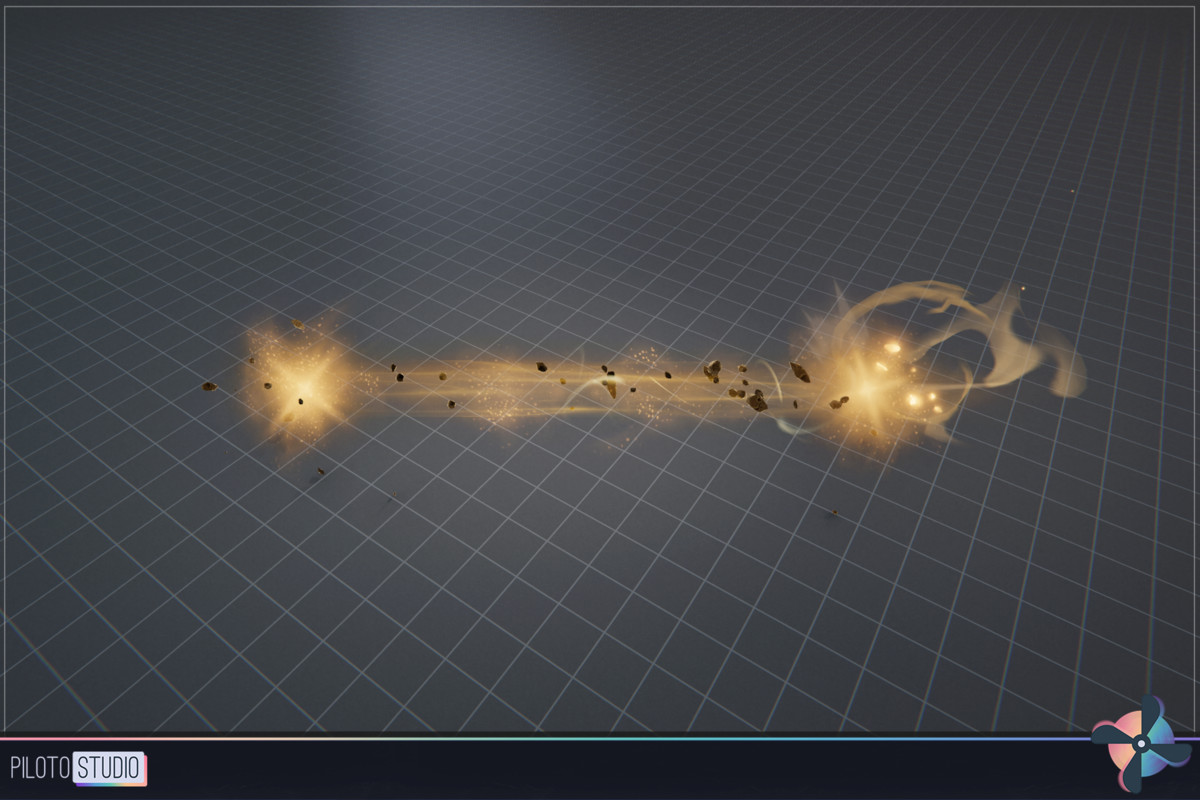 Stylized Laser Beam Attacks - 39 VFX