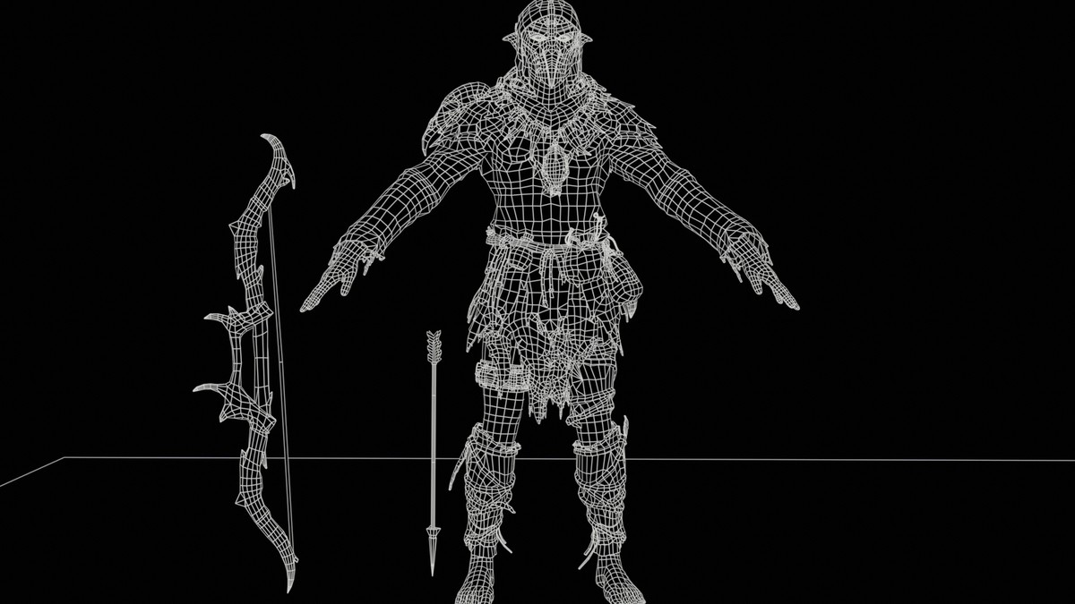 Orc Archer Game Ready