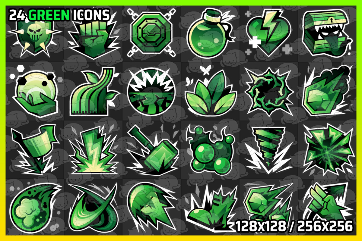 5 Color Type Skills - Icons Pack