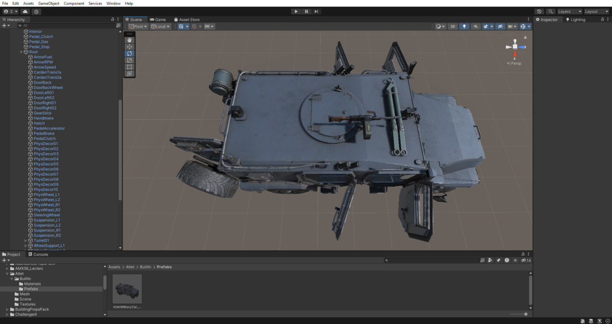 Rigged Military Cars Bundle 4pcs