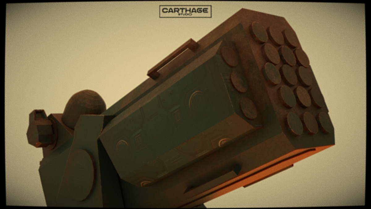 Modular lowpoly Missile & Launcher Pack