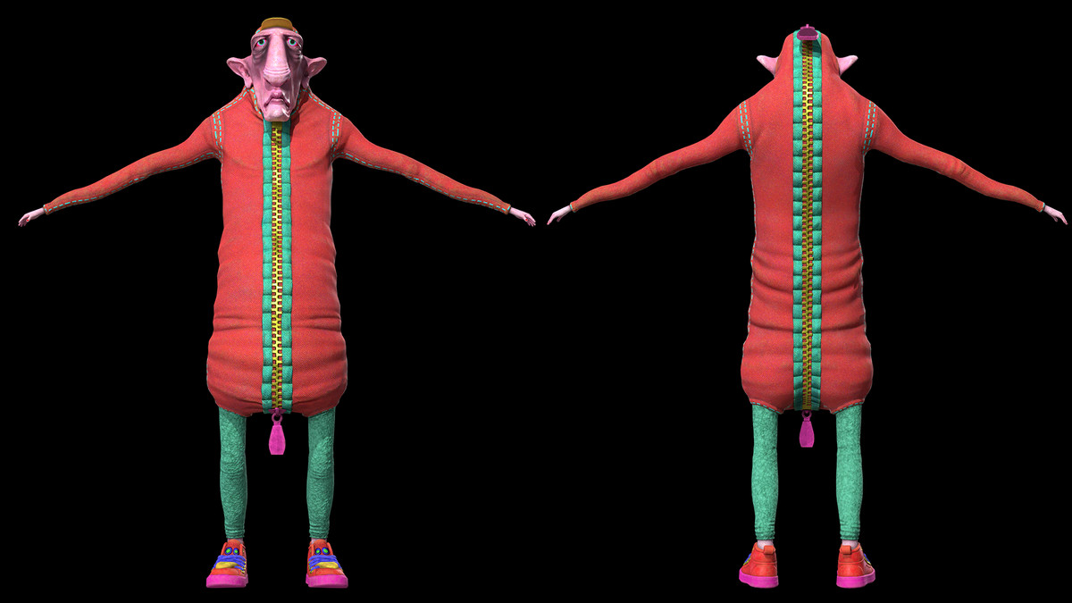 Funky Cartoon Man - Grandpa Afanasy