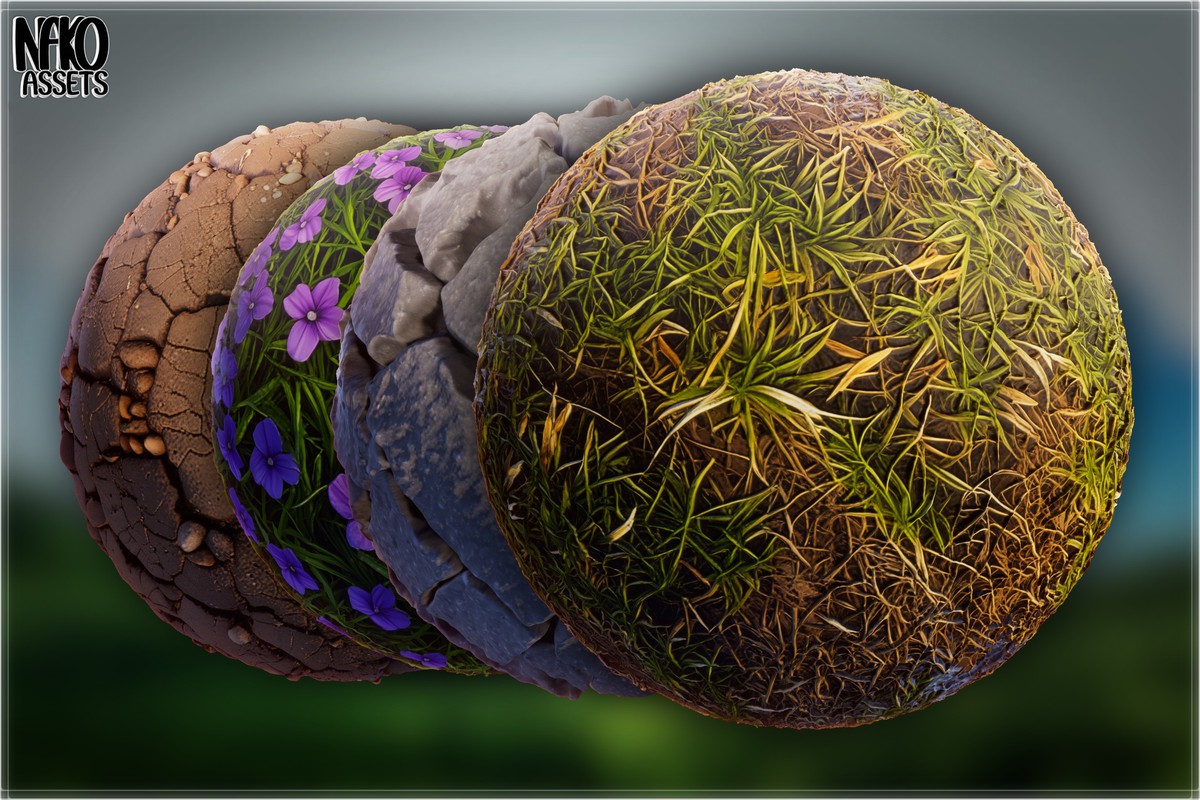 Forest 4K Materials x118 Textures of Realistic Nature | PBR HQ Terrain Pack