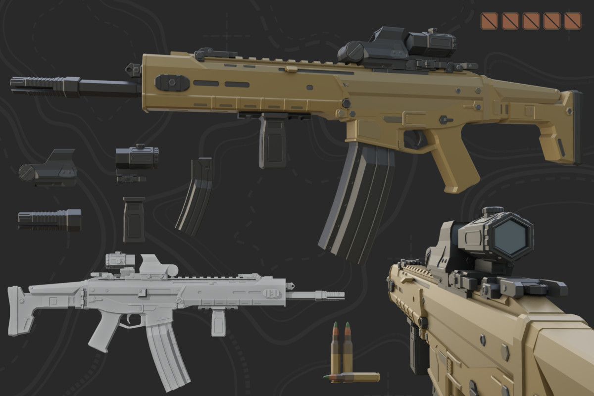 Low Poly Weapon Bundle Pack V