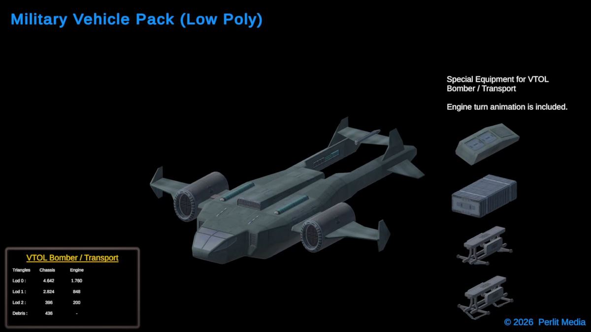 3D Military Vehicle Pack (LowPoly)
