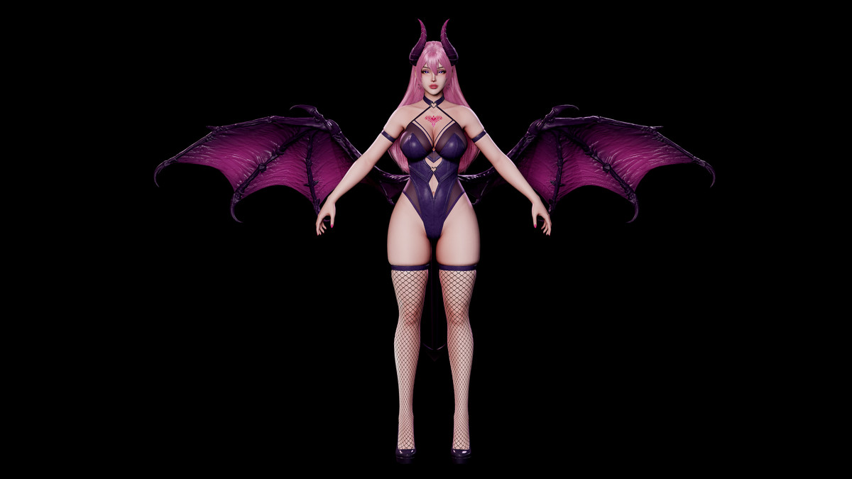 Vespira Succubus - Game Ready