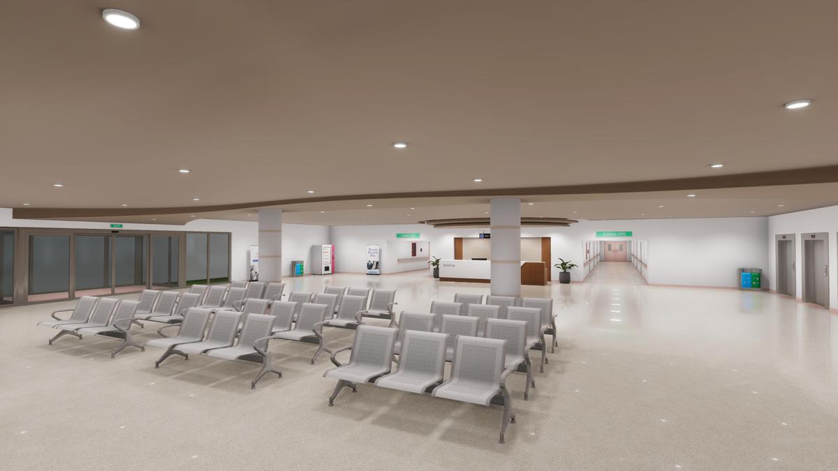 Hospital Reception & Corridor