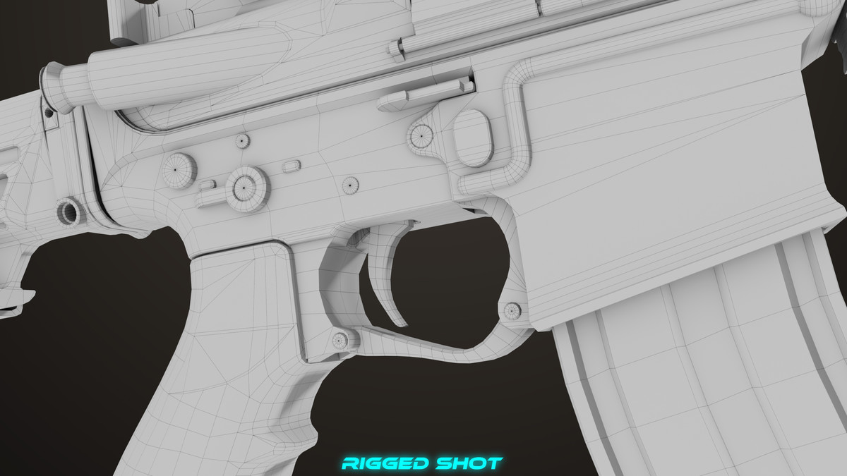 Machine Gun 17 Sandal URP HDRP Textures