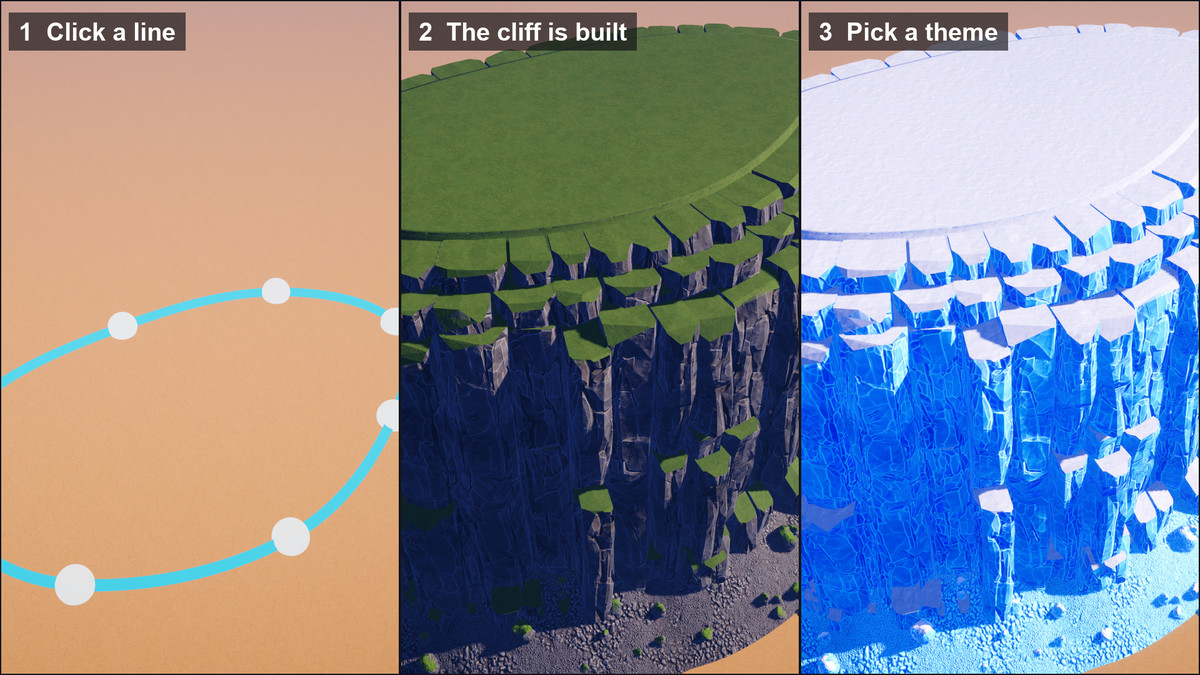 Procedural Cliff Builder