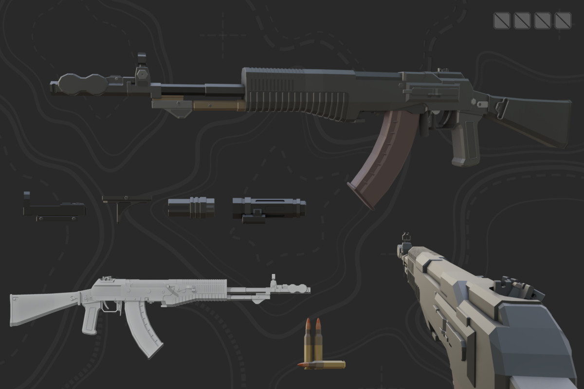 Low Poly Weapon Bundle Pack V