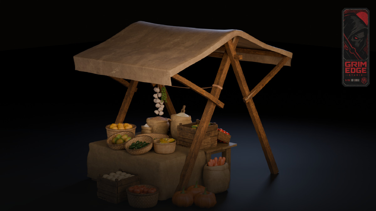Medieval Grocery Stall